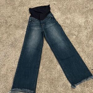 Pink Blush Maternity Denim Wide Leg Size 27